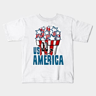 America 4th of July Kids T-Shirt